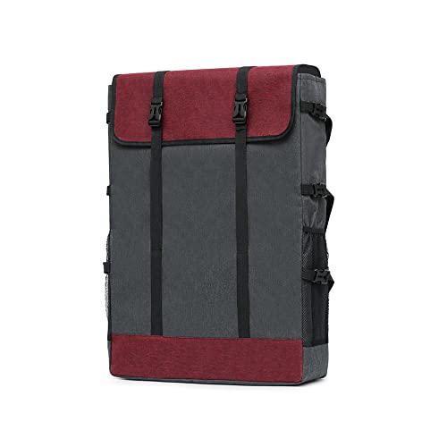 DZOZO A2 Art Craft Portfolio Case Artist Carrying Bag Drawing Board Bag Backpack Artwrok Storage Carrying Case Painting Sketch Pad Storage Bag Artist Portfolio Carrying Tote Bag Art Supplies Bag