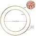 Sntieecr 4 Pack (12 & 18 Inch) Large Metal Floral Hoop Wreath Macrame Gold Hoop Rings for Making Home Decoration, Wedding Wreath Decor, Dream Catcher and Macrame Wall Hanging Crafts