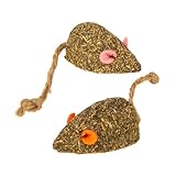 SmartyKat Instincts Mouser Mayhem HappyNip Cat Toy, Compressed Catnip & Silverine-Shaped Mice, Mentally Stimulating, Durable & Less Mess, 2-Pack