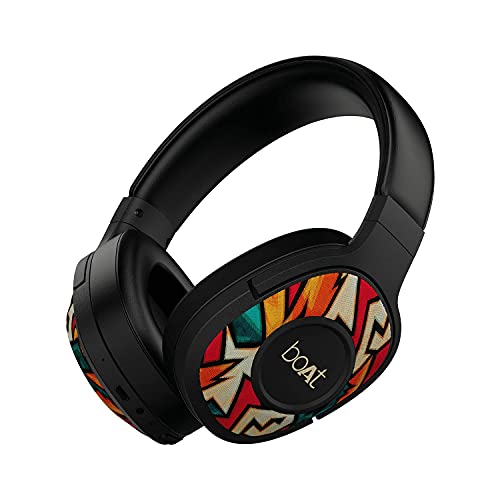 Image of Boat Rockerz 558 Bluetooth Wireless Over Ear Headphones with Mic Upto 20 Hours Playback, 50MM Drivers, Soft Padded Ear Cushions and Physical Noise Isolation(Black Symphony)