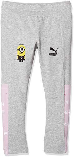 Preisvergleich Produktbild PUMA Mädchen Minions Leggings, Light Gray Heather, 164
