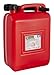 VERDELOOK Tanica in plastica Rossa per Carburante con boccaglio, capienza 10 Litri