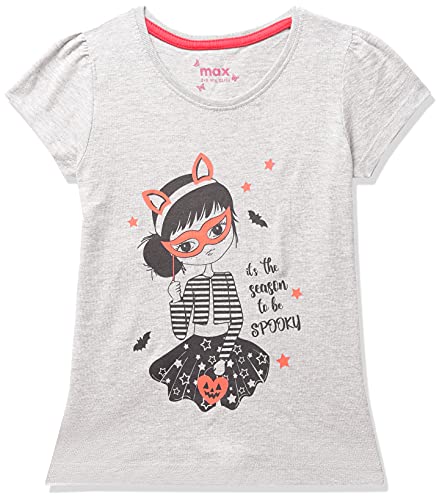 Image of Max Girls Printed Round Neck T-Shirt