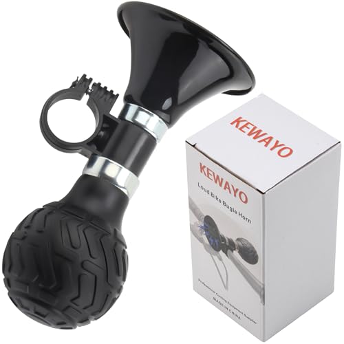 KEWAYO Bocina de Corneta clásica de Payaso de 120 db, bocina de Metal de Alto decibelio para Bicicleta de Carretera, MTB, Bicicleta Plegable, Bicicleta Crucero, vehículos Carrito de Golf