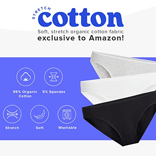 Meundies – Women’s Stretch Organic Cotton Bikini - Comfortable Panties –Amazon Exclusive Fabric #TOP2