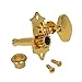 2R2L 4 String Ukulele Tuning Pegs Machine Heads Tuners Keys Tuners (Gold)