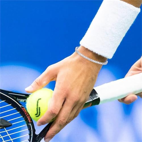 YATOJUZI Adjustable Silver Anklets for Women – 18k Platinum Plated Fashionable Beach Jewelry with 4mm Cubic Zirconia - Image 3