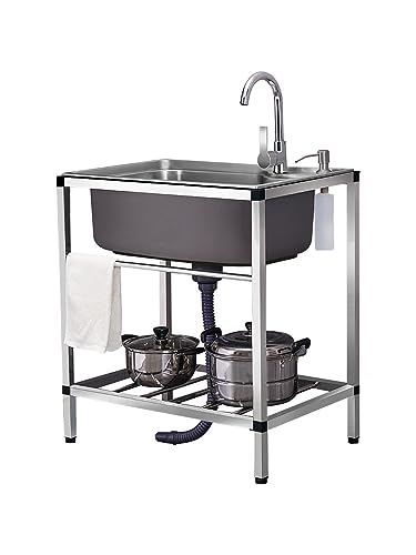 Évier de cuisine sur pied pour table à manger extérieure et garage - 2