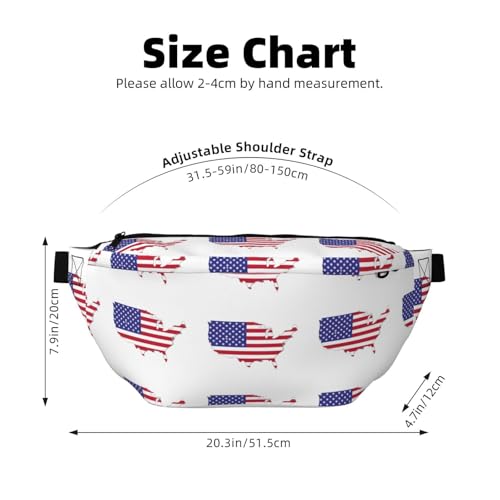 Sac banane de course à pied réglable ceinture running USA légère et compacte - 3