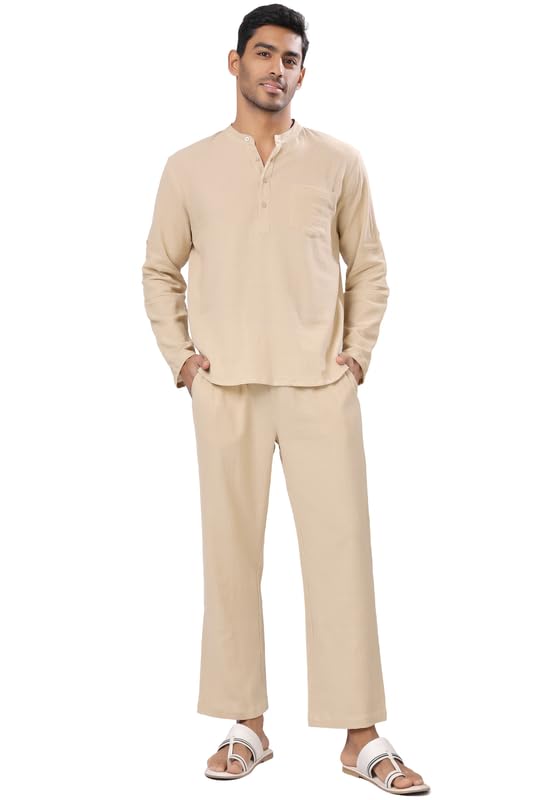 Men's Cotton Solid Pyjama set