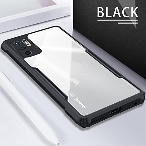 Image of Back Case Cover for Redmi Note 10T 5G / Poco M3 Pro 5G Back Cover Slim Crystal Clear Camera Protection Airbag Shockproof Anti-Slip Grip PC TPU Bumper Back Cover for Redmi Note 10T 5G