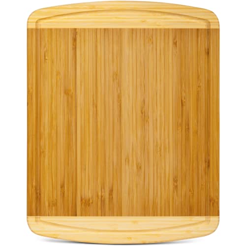 Greener Chef Bamboo Cutting Board - Lifetime Replacement Cutting Boards For Kitchen - Organic Wood Butcher Block And Wooden Carving Board For Meat And Chopping Vegetables - Medium #TOP21