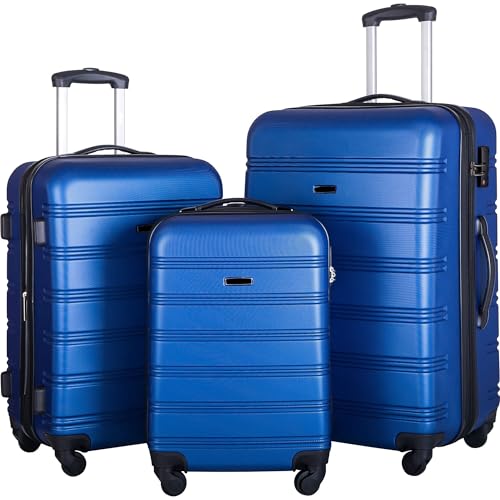 Bed Bath & Beyond 3-Piece Hardside Spinner Luggage Set Blue