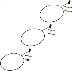 Kit 03 Suporte Bola Pilates ou Suiça Preto + Parafuso e Buchas Reforçado