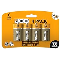 Up to 7x longer lasting when compared to Zinc Carbon Batteries Super Alkaline C Size Batteries – Built to last 0% Cadium 0% Mercury Great for all devices including toys and torches