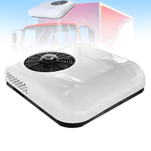 Aire Acondicionado De 12V/24V para Autocaravana, Aire Acondicionado Eléctrico De Techo para Camión/Auto, Ligero y Portátil, Solo Refrigeración,24V-White