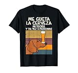 Me Gusta Cerveza Mi Perro Teckel Gracioso Dachshund Regalo Camiseta