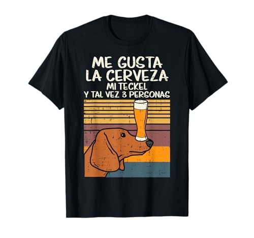 Me Gusta Cerveza Mi Perro Teckel Gracioso Dachshund Regalo Camiseta Me Gusta Cerveza Mi Perro Teckel Gracioso Dachshund Regalo Camiseta