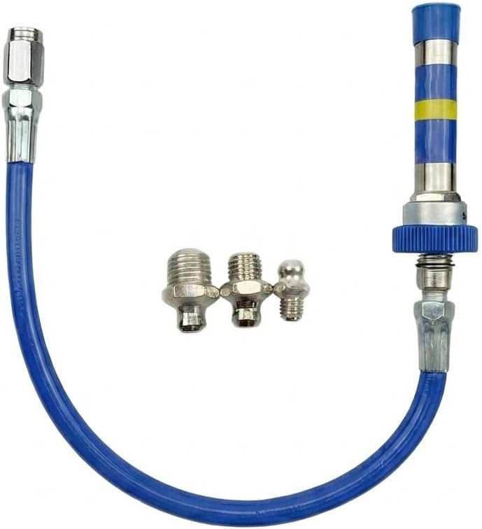 Lube Pro Plus High Pressure Grease Coupler Lube Pro Plus Couple Grease Fittings Extensions Heavy-Duty Grease Gun Coupler Fits All Grease Guns Grease Gun Coupler Adapter for Tight Spaces (1*PCS)