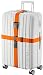 TRANVERS Extra Long Double Safe Cross Way Luggage Strap Suitcase Travel Strap Orange