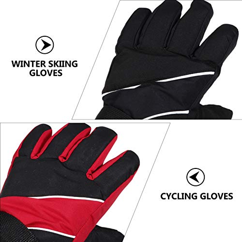 FAVOMOTO Luvas de Esqui Neve Luvas de Esqui Neve Luvas de Esqui Luvas Impermeáveis ??Para Caminhadas