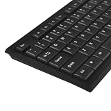 Bezprzewodowa klawiatura i mysz NanoRS RS580 połączenie 2,4 GHz 104 klawisze klawiatura numeryczna ergonomiczna mysz 1200 DPI kompatybilna z Windows Mac + 2 baterie przemysłowe AAA w zestawie