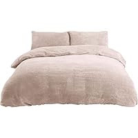 Sleepdown Set di biancheria da letto con copripiumino e federe, in tessuto jacquard grigio antracite, lussuoso, facile da pulire, per letto matrimoniale (200 x 200 cm), in poliestere