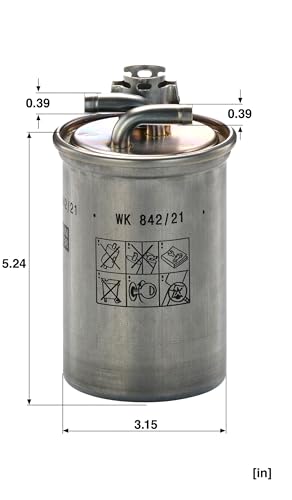 MANN-FILTER Wk 842/21 X Filtro Carburante - Per Autovetture + Veicoli Commeriali - 5