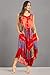 Sakkas Womens Long Tasanee Caftan Tank Dress/Cover Up - Red - One Size