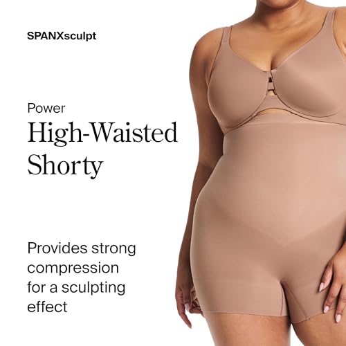 Image of SPANX SPANXsculpt Power Series High-Waisted Boyshort - For All Hemline Lengths - Core Control Shapewear Underwear