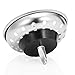 Kuyang 2 Pack Kitchen Sink Strainer, Replacement for Standard Kitchen Sink Drain Strainer (3.25 Inch), Chrome Plated Stainless Steel Basket Body with Rubber Stopper …