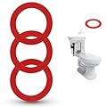 ZEYIYER 3PCS Flush Valve Seal Compatible with Mansfield Toilet Replacement Parts, Silicone Toilet Fill Valve Seal for Mansfield 210 & 211 Flush Valve, Equivalent to 630-0030 Toilet Gasket