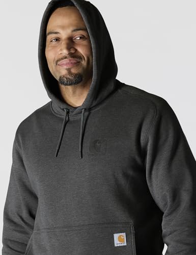 Carhartt Force Herren-Sweatshirt mit lockerer Passform, leicht, Logo-Grafik, Anthrazit meliert, Medium – Ansicht 3