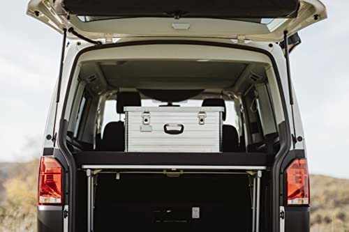 Enders® Alubox TORONTO 47 L - Aluminiumbox mit 1 mm Wandstärke, extra stabil - spritzwasser- und staubdicht, stapelbar - Alukiste einsetzbar als Transportbox, Lagerbox, Werkzeugkiste - Aluminium Box