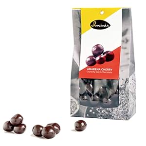 Duva Amarena Kers in Knapperige Pure Chocolade – Ontpitte Kers Omhuld door Belgische Fondant Chocolade 250g