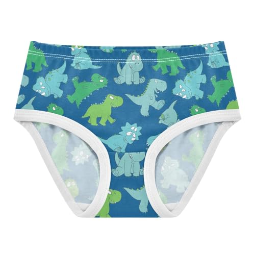 Little Girl Underwear Toddler Panties Kids Undies Dinosaur Print Soft Cotton Briefs 2T-8Y