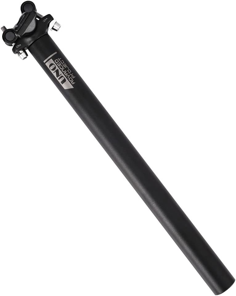FOMTOR Adjustable Long Seat Post 27.2/30.9/31.6 x 400mm for MTB, Road, Folding & BMX Bikes