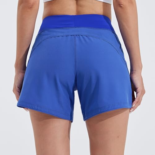 Willit Women's 5" Swim Board Shorts Quick Dry Beach Swimming Shorts UPF 50+ High Waisted Liner Pockets