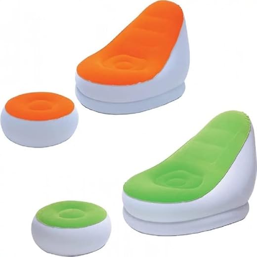 Oise Art Store Trade Shop – Sillón Hinchable Con Puf Comfort Cruiser 121 X 100 X 86 Cm Colores Surtidos 75053 –