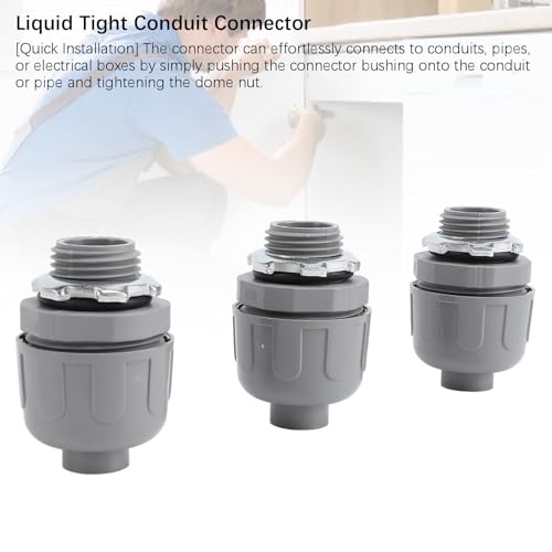 Conector de conducto estanco para iluminar el jardín y asegurar el cableado exterior 4