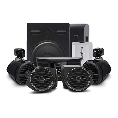 Rockford Fosgate YXZ-STAGE4 400 Watt Amplified Stereo, Front Lower Speaker, Subwoofer, and Rear Speaker Kit for Select 2016-2020 Yamaha YXZ Models