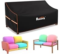 Rimwig gartenbank abdeckung Wasserdichtes,420D Oxford Gewebe schutzhülle gartenbank Winddicht Anti-UV für abdeckung gartenbank 2~3 sitzer,abdeckung gartenbank 134x66x63/89cm