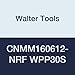 Walter Tools CNMM160612-NRF WPP30S Carbide Tiger-Tec Negative Indexable Turning Insert, 0.047" Corner Radius, 0.625" IC, 0.250" Thick, 0.047" - 0.354" Depth of Cut (Pack of 10)