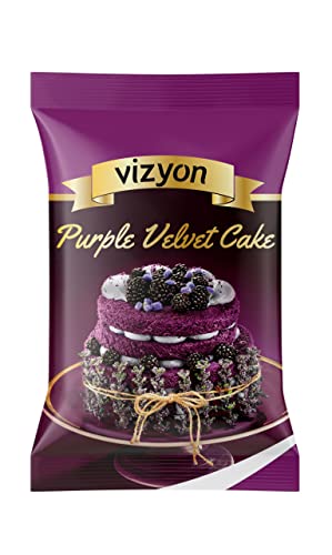 Vizyon Velvet Cake Mix 1 kg, Purple