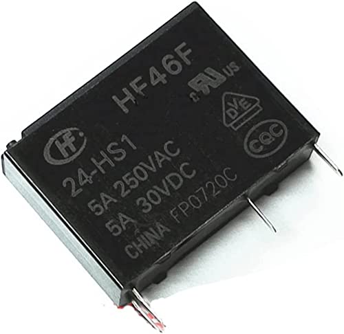 Relé HF46F-12-HS1 con contacto de 5A para conmutación segura a 250 Vac