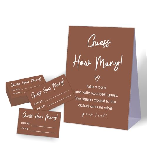 Guess How Many Game,Neutral Baby Shower Decoration,Bridal Shower Game,Wedding PartyDecoration,Gender