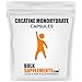 BulkSupplements Pure Creatine Monohydrate Capsules - 700mg (300 Vegetarian Capsules)