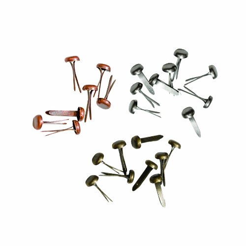Metal Long Fasteners By Tim Holtz Idea-Ology, 99 Per Pack, 7/16 Inches, Antique Finishes, Th92703 #TOP2