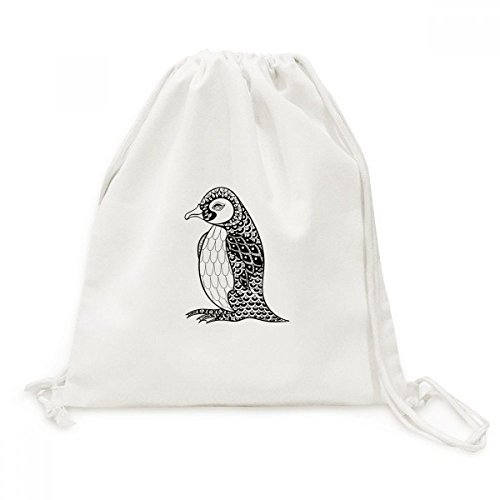 Sac de voyage pingouin humain peinture calme bébé en toile douceur pour petits aventuriers