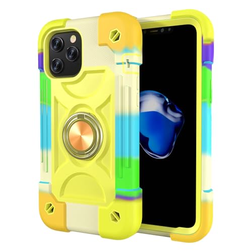 Coque rigide iPhone Xs Max antichoc silicone arc-en-ciel